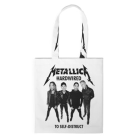 Шоппер 3D с принтом Metallica в городе Новоалтайск, 100% полиэстер | Плотность: 200 г/м2; Размер: 34×35 см; Высота лямок: 30 см | heavy metal | metal | metallica | группы | метал | металлика | музыка | рок | трэш метал | хєви метал