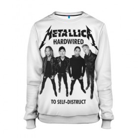 Женский свитшот 3D с принтом Metallica в городе Новоалтайск, 100% полиэстер с мягким внутренним слоем | круглый вырез горловины, мягкая резинка на манжетах и поясе, свободная посадка по фигуре | heavy metal | metal | metallica | группы | метал | металлика | музыка | рок | трэш метал | хєви метал