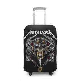Чехол для чемодана 3D с принтом Metallica в городе Новоалтайск, 86% полиэфир, 14% спандекс | двустороннее нанесение принта, прорези для ручек и колес | heavy metal | metal | metallica | группы | метал | металлика | музыка | рок | трэш метал | хєви метал