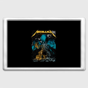 Магнит 45*70 с принтом Metallica в городе Новоалтайск, Пластик | Размер: 78*52 мм; Размер печати: 70*45 | Тематика изображения на принте: heavy metal | metal | metallica | группы | метал | металлика | музыка | рок | трэш метал | хєви метал