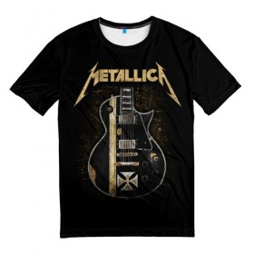 Мужская футболка 3D с принтом Metallica в городе Новоалтайск, 100% полиэфир | прямой крой, круглый вырез горловины, длина до линии бедер | heavy metal | metal | metallica | группы | метал | металлика | музыка | рок | трэш метал | хєви метал