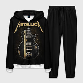 Мужской костюм 3D с принтом Metallica в городе Новоалтайск, 100% полиэстер | Манжеты и пояс оформлены тканевой резинкой, двухслойный капюшон со шнурком для регулировки, карманы спереди | heavy metal | metal | metallica | группы | метал | металлика | музыка | рок | трэш метал | хєви метал
