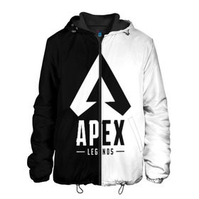 Мужская куртка 3D с принтом APEX LEGENDS в городе Новоалтайск, ткань верха — 100% полиэстер, подклад — флис | прямой крой, подол и капюшон оформлены резинкой с фиксаторами, два кармана без застежек по бокам, один большой потайной карман на груди. Карман на груди застегивается на липучку | Тематика изображения на принте: apex | legend | legends | titanfall | апекс | арех | бангалор | бладхаунд | верхушки | гибралтар | каустик | лайфлайн | легенда | легенды | ледженд | леджендс | мираж | орех | рэйф | титанфол