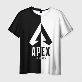 Мужская футболка 3D с принтом APEX LEGENDS в городе Новоалтайск, 100% полиэфир | прямой крой, круглый вырез горловины, длина до линии бедер | apex | legend | legends | titanfall | апекс | арех | бангалор | бладхаунд | верхушки | гибралтар | каустик | лайфлайн | легенда | легенды | ледженд | леджендс | мираж | орех | рэйф | титанфол