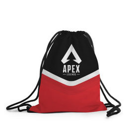 Рюкзак-мешок 3D с принтом APEX LEGENDS в городе Новоалтайск, 100% полиэстер | плотность ткани — 200 г/м2, размер — 35 х 45 см; лямки — толстые шнурки, застежка на шнуровке, без карманов и подкладки | Тематика изображения на принте: apex | legend | legends | titanfall | апекс | арех | бангалор | бладхаунд | верхушки | гибралтар | каустик | лайфлайн | легенда | легенды | ледженд | леджендс | мираж | орех | рэйф | титанфол
