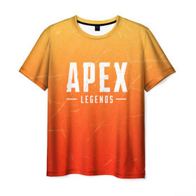 Мужская футболка 3D с принтом APEX LEGENDS в городе Новоалтайск, 100% полиэфир | прямой крой, круглый вырез горловины, длина до линии бедер | Тематика изображения на принте: apex | apex legends | battle | battle royal | titanfall | апекс | апекс легендс | батл рояль | битва | война | королевская битва