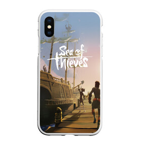 Чехол для iPhone XS Max матовый с принтом Sea of Thieves в городе Новоалтайск, Силикон | Область печати: задняя сторона чехла, без боковых панелей | blade | captain | game | hat | ken | pirate | sea of thieves | snake | sword | tatoo | woman | игры | пираты