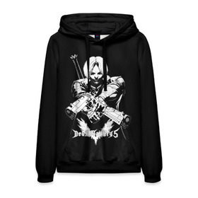 Мужская толстовка 3D с принтом DMC5 Dante в городе Новоалтайск, 100% полиэстер | двухслойный капюшон со шнурком для регулировки, мягкие манжеты на рукавах и по низу толстовки, спереди карман-кенгуру с мягким внутренним слоем. | Тематика изображения на принте: 2019 | 5 | cry | dante | devil | devil may cry | dmc | game | may | данте | девил | дмс | край | мэй | неро