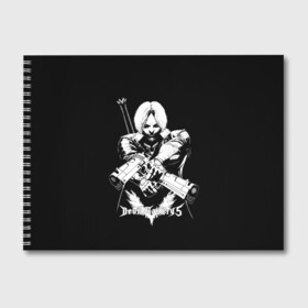 Альбом для рисования с принтом DMC5 Dante в городе Новоалтайск, 100% бумага
 | матовая бумага, плотность 200 мг. | Тематика изображения на принте: 2019 | 5 | cry | dante | devil | devil may cry | dmc | game | may | данте | девил | дмс | край | мэй | неро