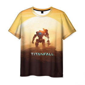 Мужская футболка 3D с принтом Titanfall в городе Новоалтайск, 100% полиэфир | прямой крой, круглый вырез горловины, длина до линии бедер | apex | apex legends | titanfall | апекс | игра | королевская битва | легенд | легенда | легендс | легенды | пехота | пилот | роботы | спектры | стрелялка | титанфол | титаны | шутер