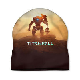 Шапка 3D с принтом Titanfall в городе Новоалтайск, 100% полиэстер | универсальный размер, печать по всей поверхности изделия | Тематика изображения на принте: apex | apex legends | titanfall | апекс | игра | королевская битва | легенд | легенда | легендс | легенды | пехота | пилот | роботы | спектры | стрелялка | титанфол | титаны | шутер