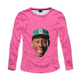 Женский лонгслив 3D с принтом ASAP - TYLER THE CREATOR в городе Новоалтайск, 100% полиэстер | длинные рукава, круглый вырез горловины, полуприлегающий силуэт | aap | asap | asap rocky | awge | cherry bomb | ferg | hip hop | mob. golf | rap | rep | tyler the creator | vlone | worldwide | асап | банда | голф | музыка | роки | рэп | тайлер | хип хоп