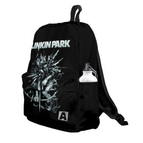 Рюкзак 3D с принтом Linkin Park в городе Новоалтайск, 100% полиэстер | лямки с регулируемой длиной, сверху петелька, чтобы рюкзак можно было повесить на вешалку. Основное отделение закрывается на молнию, как и внешний карман. Внутри два дополнительных кармана, один из которых закрывается на молнию. По бокам два дополнительных кармашка | Тематика изображения на принте: chester bennington | linkin park | группы | линкин парк | метал | музыка | рок | честер беннингтон