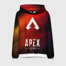 Мужская толстовка 3D с принтом APEX LEGENDS в городе Новоалтайск, 100% полиэстер | двухслойный капюшон со шнурком для регулировки, мягкие манжеты на рукавах и по низу толстовки, спереди карман-кенгуру с мягким внутренним слоем. | apex | apex legends | апекс | апекс легенд | апекс легендс | бой | игра | компьютерная игра | королевская битва | лучшее | онлайн игра | популярное | текстура | хит | шутер