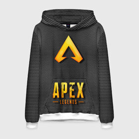 Мужская толстовка 3D с принтом APEX LEGENDS в городе Новоалтайск, 100% полиэстер | двухслойный капюшон со шнурком для регулировки, мягкие манжеты на рукавах и по низу толстовки, спереди карман-кенгуру с мягким внутренним слоем. | apex | apex legends | апекс | апекс легенд | апекс легендс | бой | игра | компьютерная игра | королевская битва | лучшее | онлайн игра | популярное | текстура | хит | шутер