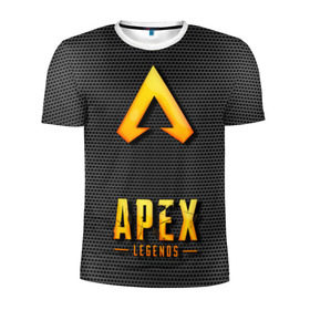Мужская футболка 3D спортивная с принтом APEX LEGENDS в городе Новоалтайск, 100% полиэстер с улучшенными характеристиками | приталенный силуэт, круглая горловина, широкие плечи, сужается к линии бедра | apex | apex legends | апекс | апекс легенд | апекс легендс | бой | игра | компьютерная игра | королевская битва | лучшее | онлайн игра | популярное | текстура | хит | шутер