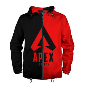 Мужская ветровка 3D с принтом APEX LEGENDS RED в городе Новоалтайск, 100% полиэстер | подол и капюшон оформлены резинкой с фиксаторами, два кармана без застежек по бокам, один потайной карман на груди | Тематика изображения на принте: apex | legend | legends | titanfall | апекс | арех | бангалор | бладхаунд | верхушки | гибралтар | каустик | лайфлайн | легенда | легенды | ледженд | леджендс | мираж | орех | рэйф | титанфол