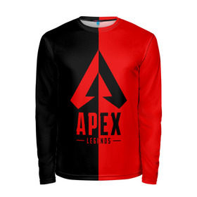 Мужской лонгслив 3D с принтом APEX LEGENDS RED в городе Новоалтайск, 100% полиэстер | длинные рукава, круглый вырез горловины, полуприлегающий силуэт | apex | legend | legends | titanfall | апекс | арех | бангалор | бладхаунд | верхушки | гибралтар | каустик | лайфлайн | легенда | легенды | ледженд | леджендс | мираж | орех | рэйф | титанфол