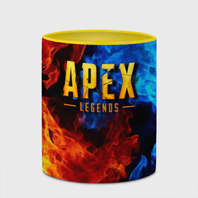 Кружка с принтом APEX LEGENDS в городе Новоалтайск, керамика | ёмкость 330 мл | apex | apex legends | апекс | апекс легенд | апекс легендс | бой | игра | компьютерная игра | королевская битва | лучшее | огонь | онлайн игра | популярное | текстура | хит | шутер