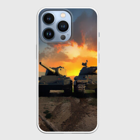 Чехол для iPhone 13 Pro с принтом Танки в городе Новоалтайск,  |  | Тематика изображения на принте: 23 февраля | tank | tanks | военные | война | вторая мировая | танк | танки | танкист | техника