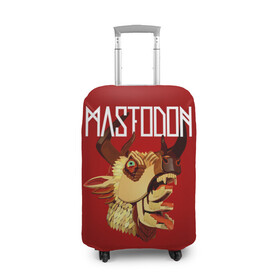 Чехол для чемодана 3D с принтом Mastodon в городе Новоалтайск, 86% полиэфир, 14% спандекс | двустороннее нанесение принта, прорези для ручек и колес | leviathan | mastodon | metal | sludge metal | stoner | грув метал | группы | мастодон | метал | музыка | рок