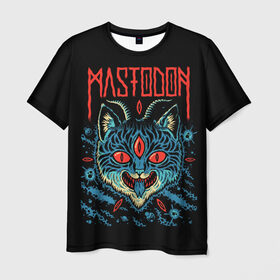Мужская футболка 3D с принтом Mastodon в городе Новоалтайск, 100% полиэфир | прямой крой, круглый вырез горловины, длина до линии бедер | leviathan | mastodon | metal | sludge metal | stoner | грув метал | группы | мастодон | метал | музыка | рок