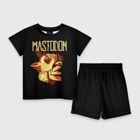 Детский костюм с шортами 3D с принтом Mastodon в городе Новоалтайск,  |  | leviathan | mastodon | metal | sludge metal | stoner | грув метал | группы | мастодон | метал | музыка | рок