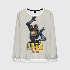 Мужской свитшот 3D с принтом APEX LEGENDS в городе Новоалтайск, 100% полиэстер с мягким внутренним слоем | круглый вырез горловины, мягкая резинка на манжетах и поясе, свободная посадка по фигуре | apex | apex legends | апекс | апекс легенд | апекс легендс | бой | игра | компьютерная игра | королевская битва | лучшее | онлайн игра | популярное | хит | шутер