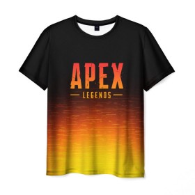 Мужская футболка 3D с принтом APEX LEGENDS в городе Новоалтайск, 100% полиэфир | прямой крой, круглый вырез горловины, длина до линии бедер | Тематика изображения на принте: apex | apex legends | battle | battle royal | titanfall | апекс | апекс легендс | батл рояль | битва | война | королевская битва