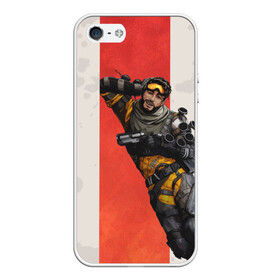 Чехол для iPhone 5/5S матовый с принтом APEX LEGENDS - Mirage в городе Новоалтайск, Силикон | Область печати: задняя сторона чехла, без боковых панелей | Тематика изображения на принте: apex | apexlegends | battle | fall | legends | mirage | royale | titan | titanfall | апекс | битва | игра | игры | королевская | легенд | легендс | легенды | лого | меха | мехи | роботы | символ | титанфол | шутер