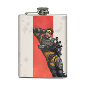 Фляга с принтом APEX LEGENDS - Mirage в городе Новоалтайск, металлический корпус | емкость 0,22 л, размер 125 х 94 мм. Виниловая наклейка запечатывается полностью | apex | apexlegends | battle | fall | legends | mirage | royale | titan | titanfall | апекс | битва | игра | игры | королевская | легенд | легендс | легенды | лого | меха | мехи | роботы | символ | титанфол | шутер