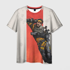Мужская футболка 3D с принтом APEX LEGENDS - Mirage в городе Новоалтайск, 100% полиэфир | прямой крой, круглый вырез горловины, длина до линии бедер | apex | apexlegends | battle | fall | legends | mirage | royale | titan | titanfall | апекс | битва | игра | игры | королевская | легенд | легендс | легенды | лого | меха | мехи | роботы | символ | титанфол | шутер