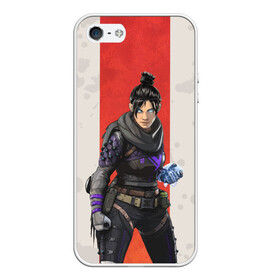 Чехол для iPhone 5/5S матовый с принтом APEX LEGENDS - Wraith в городе Новоалтайск, Силикон | Область печати: задняя сторона чехла, без боковых панелей | Тематика изображения на принте: apex | apexlegends | battle | fall | legends | royale | titan | titanfall | wraith | апекс | битва | игра | игры | королевская | легенд | легендс | легенды | лого | меха | мехи | роботы | символ | титанфол | шутер
