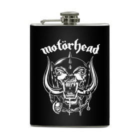 Фляга с принтом Motorhead в городе Новоалтайск, металлический корпус | емкость 0,22 л, размер 125 х 94 мм. Виниловая наклейка запечатывается полностью | motorhead | группы | лемми килмистер | метал | музыка | рок | хард рок | хеви метал