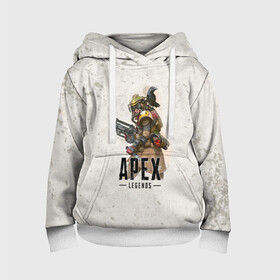 Детская толстовка 3D с принтом Apex Legends в городе Новоалтайск, 100% полиэстер | двухслойный капюшон со шнурком для регулировки, мягкие манжеты на рукавах и по низу толстовки, спереди карман-кенгуру с мягким внутренним слоем | apex | apex legends | titanfall | апекс | игра | королевская битва | легенд | легенда | легендс | легенды | пехота | пилот | роботы | спектры | стрелялка | титанфол | титаны | шутер