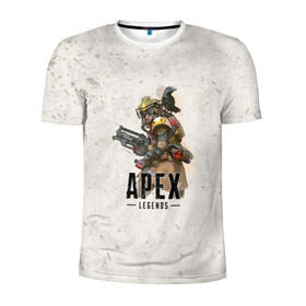 Мужская футболка 3D спортивная с принтом Apex Legends в городе Новоалтайск, 100% полиэстер с улучшенными характеристиками | приталенный силуэт, круглая горловина, широкие плечи, сужается к линии бедра | apex | apex legends | titanfall | апекс | игра | королевская битва | легенд | легенда | легендс | легенды | пехота | пилот | роботы | спектры | стрелялка | титанфол | титаны | шутер