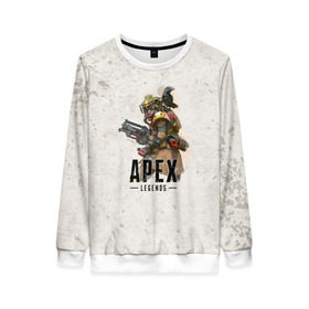 Женский свитшот 3D с принтом Apex Legends в городе Новоалтайск, 100% полиэстер с мягким внутренним слоем | круглый вырез горловины, мягкая резинка на манжетах и поясе, свободная посадка по фигуре | apex | apex legends | titanfall | апекс | игра | королевская битва | легенд | легенда | легендс | легенды | пехота | пилот | роботы | спектры | стрелялка | титанфол | титаны | шутер
