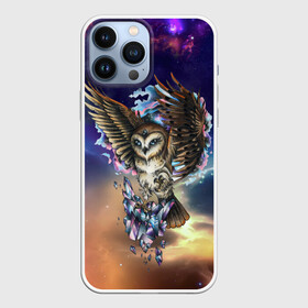 Чехол для iPhone 13 Pro Max с принтом сова в городе Новоалтайск,  |  | owl | галактика | звезды | космос | млечный путь | ночь | птица | сова | филин