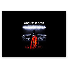 Поздравительная открытка с принтом Nickelback в городе Новоалтайск, 100% бумага | плотность бумаги 280 г/м2, матовая, на обратной стороне линовка и место для марки
 | Тематика изображения на принте: dark horse | feed the machine | nickelback | no fixed adress | группы | метал | музыка | никлбэк | рок | хард рок | чед крюгер