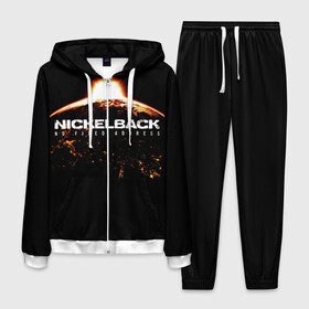 Мужской костюм 3D с принтом Nickelback в городе Новоалтайск, 100% полиэстер | Манжеты и пояс оформлены тканевой резинкой, двухслойный капюшон со шнурком для регулировки, карманы спереди | dark horse | feed the machine | nickelback | no fixed adress | группы | метал | музыка | никлбэк | рок | хард рок | чед крюгер