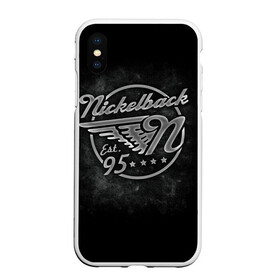 Чехол для iPhone XS Max матовый с принтом Nickelback в городе Новоалтайск, Силикон | Область печати: задняя сторона чехла, без боковых панелей | dark horse | feed the machine | nickelback | no fixed adress | группы | метал | музыка | никлбэк | рок | хард рок | чед крюгер