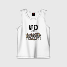 Детская майка хлопок с принтом Full Roster в городе Новоалтайск,  |  | apex | apex legends | legends | titanfall | titanfall apex legends | апекс | апекс ледженс | титанфол | титанфолл легендс