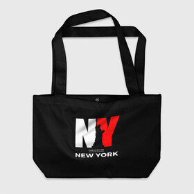 Пляжная сумка 3D с принтом New York City в городе Новоалтайск, 100% полиэстер | застегивается на металлическую кнопку; внутренний карман застегивается на молнию. Стенки укреплены специальным мягким материалом, чтобы защитить содержимое от несильных ударов
 | america | city | large | liberty | new york | sculpture | statue | symbol | usa | америка | большие | буквы | город | графика | жизни | иллюстрация | искусство | мода | нью йорк | рисунок | свободы | силуэт | символ | скульптура | статуя