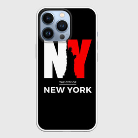 Чехол для iPhone 13 Pro с принтом New York City в городе Новоалтайск,  |  | Тематика изображения на принте: america | city | large | liberty | new york | sculpture | statue | symbol | usa | америка | большие | буквы | город | графика | жизни | иллюстрация | искусство | мода | нью йорк | рисунок | свободы | силуэт | символ | скульптура | статуя