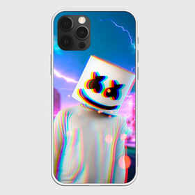 Чехол для iPhone 12 Pro Max с принтом Marshmello Glitch в городе Новоалтайск, Силикон |  | Тематика изображения на принте: christopher | comstock | dj | dotcom | fortnite | friends | glitch | marshmallow | marshmello | usa | глитч | диджей | друзья | зефир | комсток | крис | мармелад | маршмэллоу | молнии | музыка | продюсер | сша | фортнайт | хаус | электро