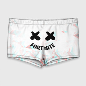 Мужские купальные плавки 3D с принтом FORTNITE x MARSHMELLO в городе Новоалтайск, Полиэстер 85%, Спандекс 15% |  | 2019 | dj | fortnite | game | glitch | marshmello | usa | америка | глитч | игра | клубная музыка | маршмелло | музыка | музыкант | ф | фортнайт