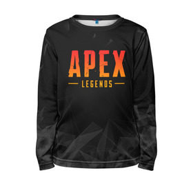 Детский лонгслив 3D с принтом APEX LEGENDS | АПЕКС ЛЕГЕНДС в городе Новоалтайск, 100% полиэстер | длинные рукава, круглый вырез горловины, полуприлегающий силуэт
 | apex | apex legends | battle | battle royal | titanfall | апекс | апекс легендс | батл рояль | битва | война | королевская битва