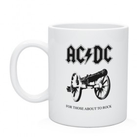 Кружка с принтом AC/DC в городе Новоалтайск, керамика | объем — 330 мл, диаметр — 80 мм. Принт наносится на бока кружки, можно сделать два разных изображения | Тематика изображения на принте: ac dc | acdc | группы | метал | музыка | рок | хард рок | эйси диси | эйсидиси