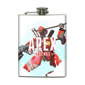 Фляга с принтом Apex Legends - Pathfinder в городе Новоалтайск, металлический корпус | емкость 0,22 л, размер 125 х 94 мм. Виниловая наклейка запечатывается полностью | apex | apexlegends | battle | fall | legends | pathfinder | royale | titan | titanfall | апекс | битва | игра | игры | королевская | легенд | легендс | легенды | лого | меха | мехи | роботы | символ | титанфол