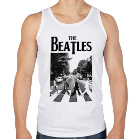 Мужская майка хлопок с принтом The Beatles в городе Новоалтайск, 100% хлопок |  | beatles | the beatles | битлз | битлс | битлы | группы | джон леннон | джордж харрисон | легенды | музыка | пол маккартни | ринго старр | рок